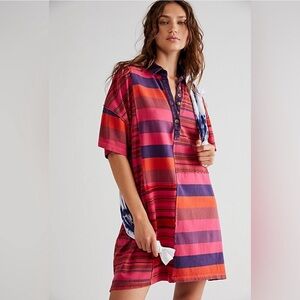 Striped Multicolor Women's Dress